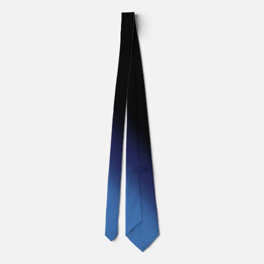 Blauw en zwart verloop stropdas (Achterkant)