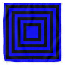 Blauw en zwart vierkante strepen