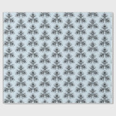 Blauw en zwart-witcadeautje cadeaupapier (Vlak)