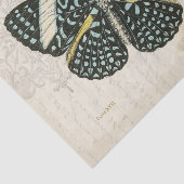 blauw- en zwart-witpapier tissuepapier (Detail)