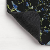 Blauw en zwarte Salie fractale kunst Muismat (Hoek)