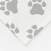 Blauw Engels Staffie Cute Cartoon Dog & Paws Fleece Deken (Hoek)