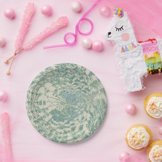 Blauw Engelse Tuinwijn Papieren Bordje (Feest)