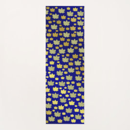 blauw, esdoorn, esdoorn, glanzend, goud, metaal, yogamat