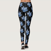 Blauw esdoornblad Leggings (Achterkant)