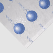 Blauw Fancy kerstboompapier Tissuepapier (Detail)