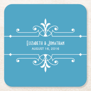 Blauw Fancy Onderzetter voor sierpapier