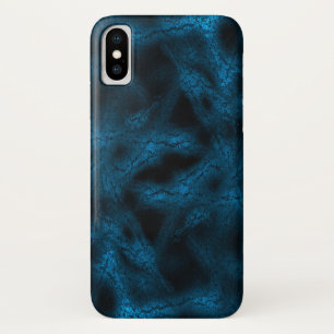 Blauw fantasiepatroon iPhone x hoesje