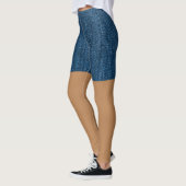  Blauw Faux Shorts Jeans Leggings (Links)