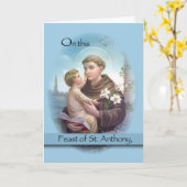 Blauw feest van St. Anthony, Kaart (Gele Bloem)