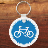 Blauw fietsenSleutelhanger Sleutelhanger (Voorkant)