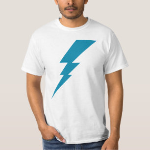 Blauw Flash-bliksembolt T-shirt