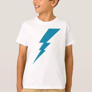 Blauw Flash-bliksembolt T-shirt