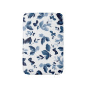 Blauw flessenpatroon badmat (Voorkant Verticaal)