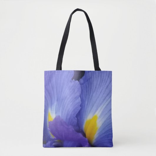 Blauw Floral Dramatic Iris Tas (Voorkant)