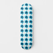 Blauw Floral Skateboard (Voorkant)