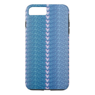  Blauw Floral Violet behang iPhone 8 Plus / 7 Plus Hoesje