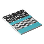 blauw florchevron notitieblok (Schuin)
