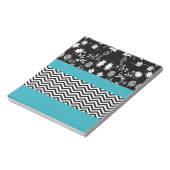 blauw florchevron notitieblok (Gedraaid)