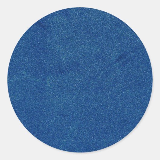 Blauw Fluwelen Blanco Sjabloon Ronde Sticker (Voorkant)