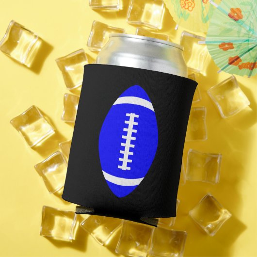 Blauw Football Van Game Day Beer Can Koozie (Insitu Zomer)