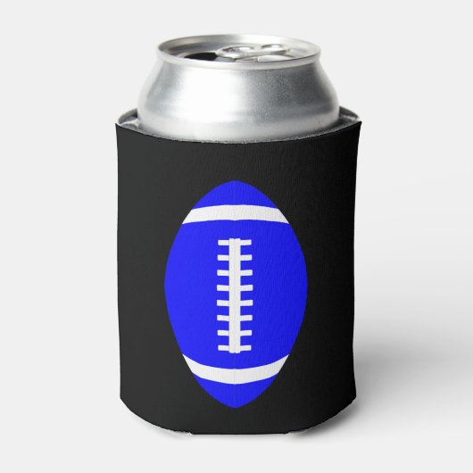 Blauw Football Van Game Day Beer Can Koozie (Blikje Voorkant)