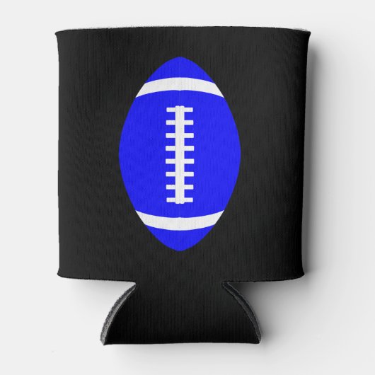 Blauw Football Van Game Day Beer Can Koozie (Voorkant)