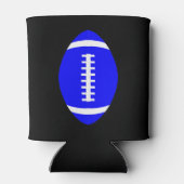 Blauw Football Van Game Day Beer Can Koozie (Achterkant)