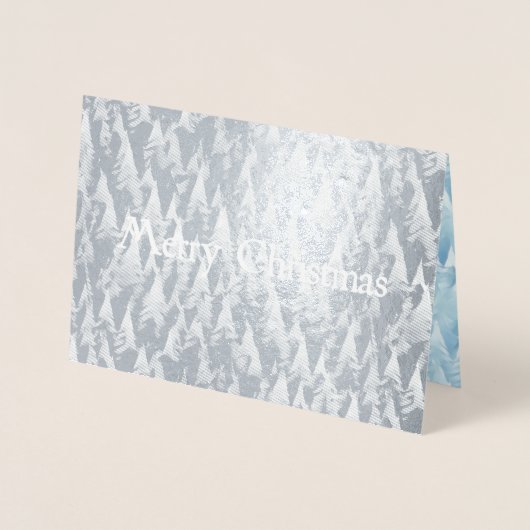 Blauw fractaal bos folie kaarten (Voorkant)