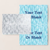 Blauw fractaal bos folie kaarten (Display)