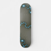 Blauw - Fractal Skateboard (Voorkant)