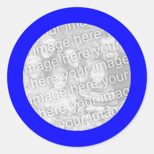 Blauw frame sticker