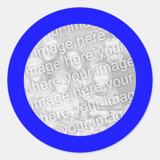Blauw frame sticker (Voorkant)
