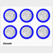 Blauw frame sticker (Vel)