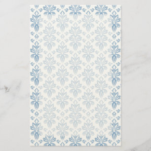 Blauw Frans Toile patroon Briefpapier