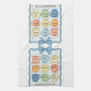 Blauw fruit van de Geest Theedoek