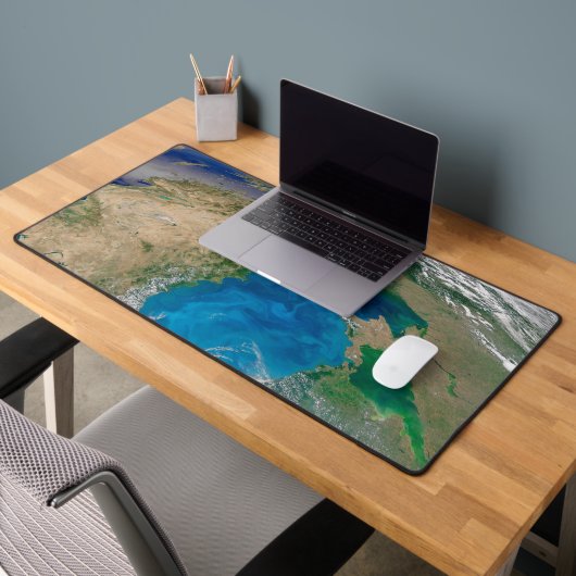 Blauw fytoplankton bloeit in het zwarte Zee Bureaumat (Kantoor 2)