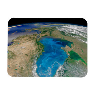 Blauw fytoplankton bloeit in het zwarte Zee Magneet