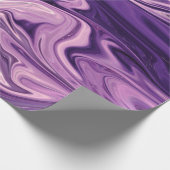 Blauw galaxpatroon cadeaupapier (Hoek)