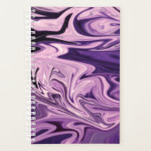 Blauw galaxpatroon planner (Voorkant)