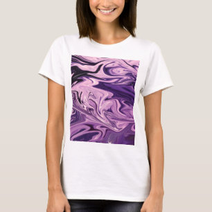 Blauw galaxpatroon t-shirt