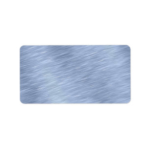 Blauw geborsteld metaal getextureerd etiket