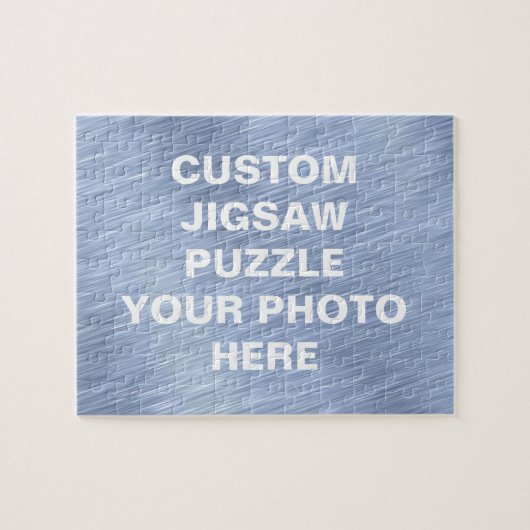 Blauw geborsteld metaal getextureerd legpuzzel (Horizontaal)