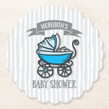 Blauw-Gedekte Baby shower