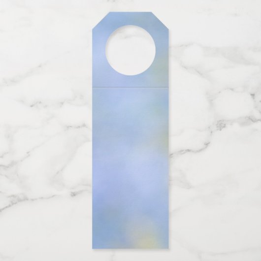 Blauw Geel Abstract Palo Verde Gebeurtenis Details Flessenhanger (Achterkant)