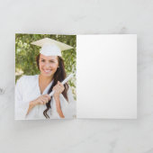 Blauw Geel Afstuderen Fotoboog Vet Afstuderen Aankondiging (Binnen)