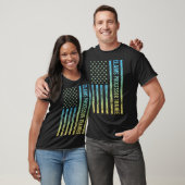 Blauw Geel Claims Processor Trainee T-shirt (Unisex)