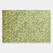 Blauw Geel en Groen oude design Inpakpapier Vel (Voorkant 3)