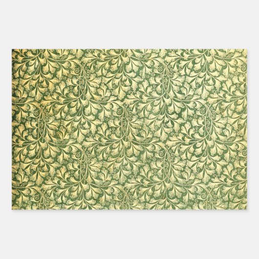  Blauw Geel en Groen oude design Inpakpapier Vel (Voorkant 3)