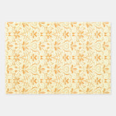 Blauw Geel en Groen oude design Inpakpapier Vel (Voorkant 2)